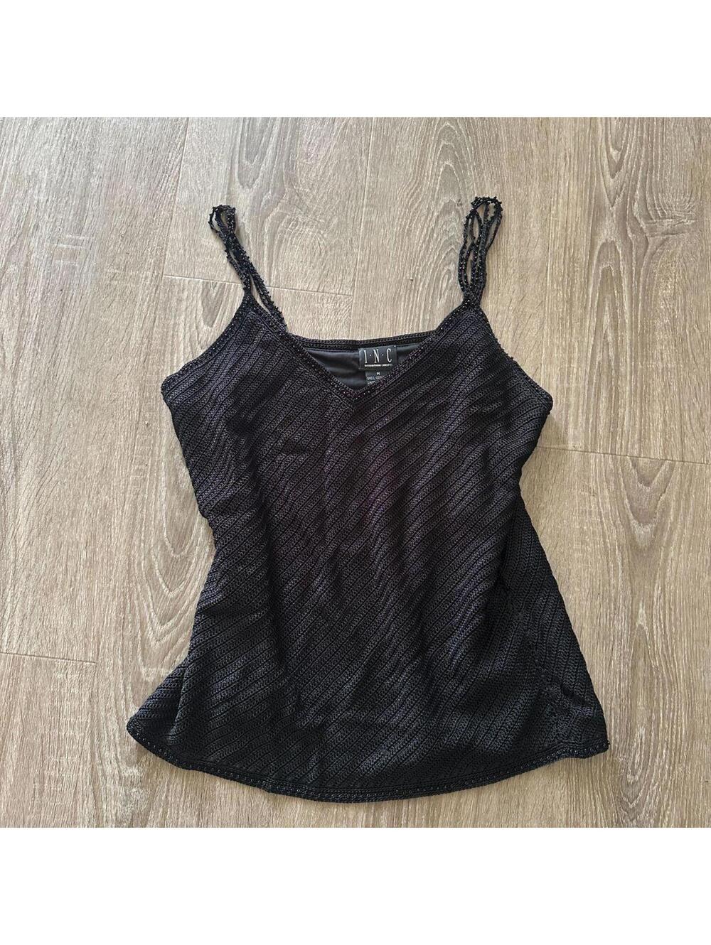 INC International Concepts Black Knit Cami – Size M